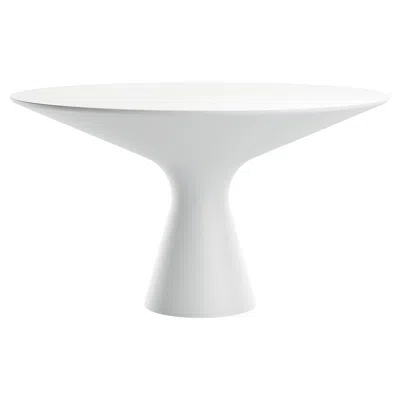 Pre-owned Zanotta Blanco Table In Cristalplant Top And Frame By Jacopo Zibardi In Gray