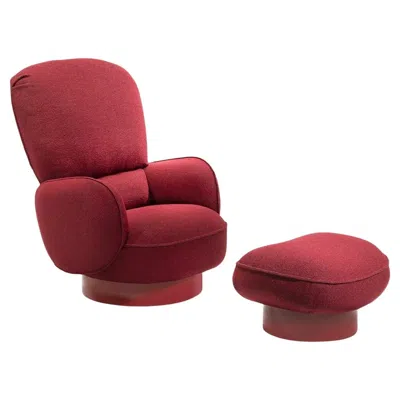 Pre-owned Zanotta Customizable  Yori-kiri Swivel Lounge & Ottoman Byfrancesca Lanzavecchia In Brown