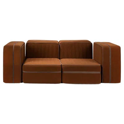 Pre-owned Zanotta De Pas, D�urbino, Lomazzi, Settebello, A Modular Sofa, , 1974 In Brown