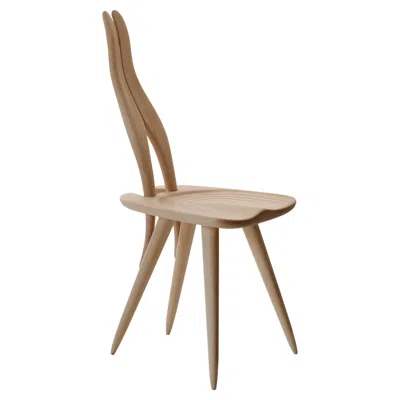Pre-owned Zanotta Fenis Cm Chair In Natural Frame By Carlo Mollino In Brown