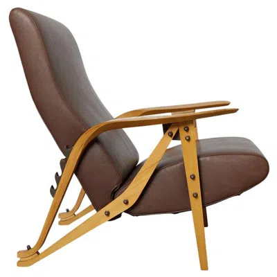 Pre-owned Zanotta Gilda Carlo Mollino Armchair, Edited By , Italy In Brown
