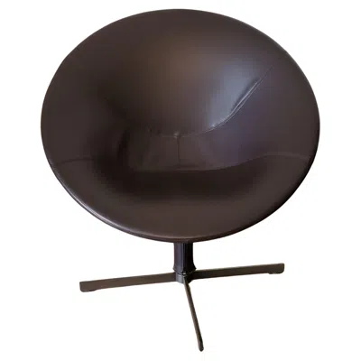 Pre-owned Zanotta Hillroad Armchair By Christophe Pillet, Dark Brown Leather