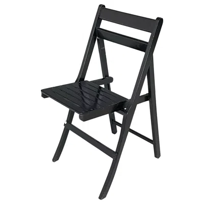 Pre-owned Zanotta Italian Modern Wood Folding Chair Morettina By Ettore Moretti For , 1970s In Brown