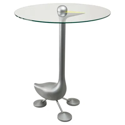 Pre-owned Zanotta Italian Postmodern “sirfo” Side Table, Alessandro Mendini For , 1980s In Gray