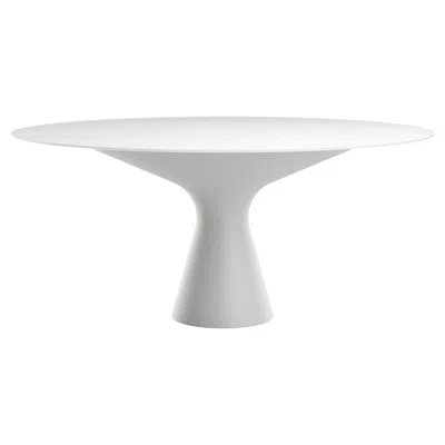 Pre-owned Zanotta Large Blanco Table In Cristalplant Top And Frame By Jacopo Zibardi In Gray