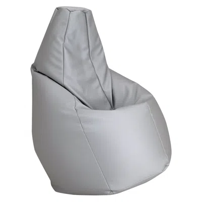 Pre-owned Zanotta Large Sacco In Grey Vip Fabric By Gatti, Paolini, Teodoro In Gray