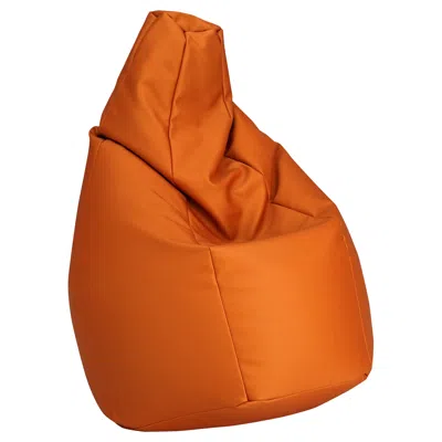 Pre-owned Zanotta Medium Sacco In Orange Vip Fabric By Gatti, Paolini, Teodoro