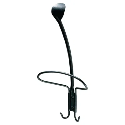 Pre-owned Zanotta Museo Coat Hanger In Black Painted Steel With Scratch-resistant Finish
