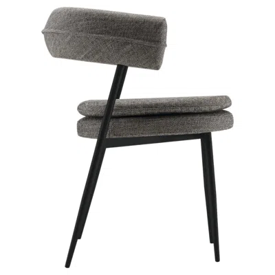 Pre-owned Zanotta Nena Armchair In Grey Fabric Upholstery With Matt Black Frame In Gray