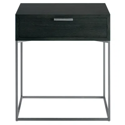 Pre-owned Zanotta Oscar Nightstand In Varnished Grey Finish By Emaf Progetti In Gray