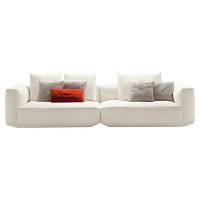 Pre-owned Zanotta Pianoalto Modular Sofa In White Fabric By Ludovica & Roberto Palomba