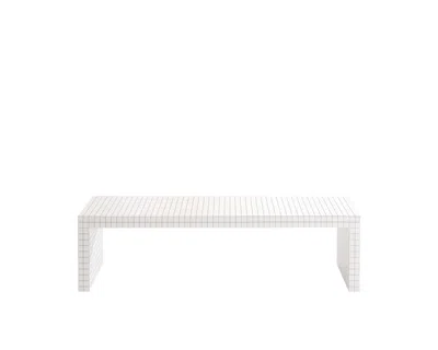 Pre-owned Zanotta Quaderna 710 Small Table In White Plastic Laminate By Superstudio