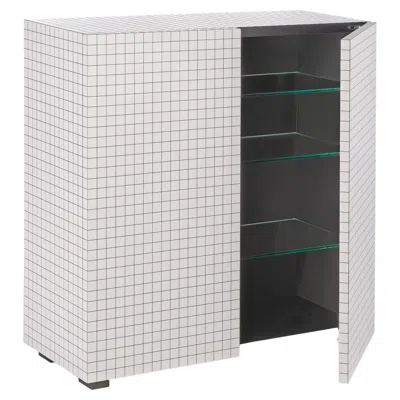 Pre-owned Zanotta Quaderna 757 Cupboard By Superstudio In White Laminate