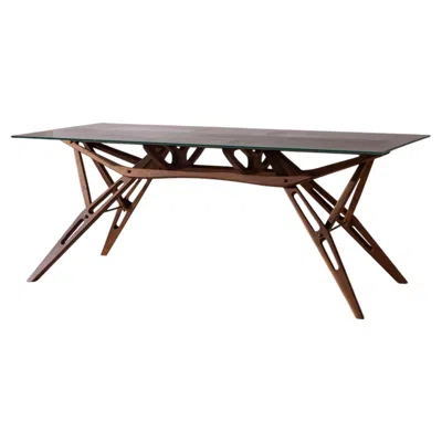 Pre-owned Zanotta Reale Dining Table By Carlo Mollino For , Italy, 1990s In Brown