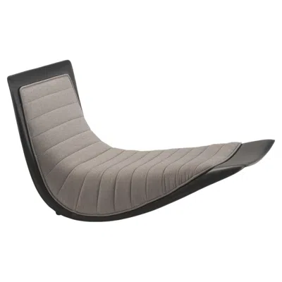 Pre-owned Zanotta Rider Tilting Chaise Longue In Grey Fabric By Ludovica+roberto Palomba In Gray