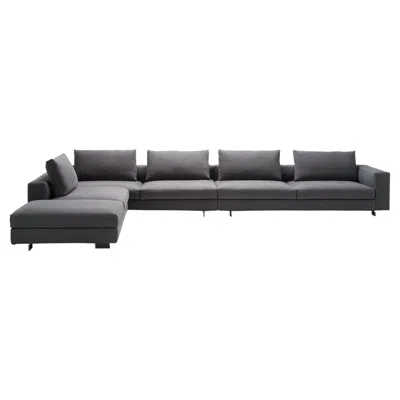 Pre-owned Zanotta Scott Modular Sofa In Vale Grey Upholstery By Ludovica+roberto Palomba In Gray