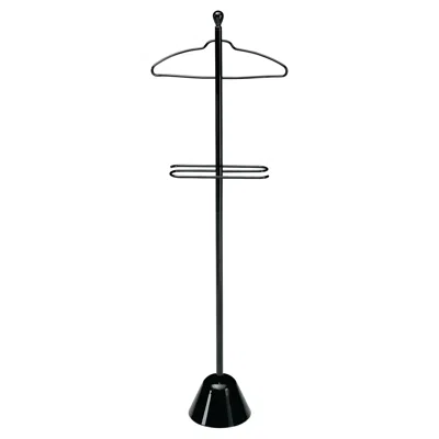 Pre-owned Zanotta Servonotte Clothes Stand In Black Steel Frame By Achille Castiglioni