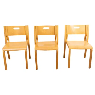 Pre-owned Zanotta Set Of 3 Rare  Chairs, 1970s In Brown
