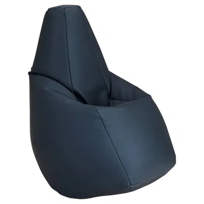 Pre-owned Zanotta Small Sacco In Navy Blue Vip Fabric By Gatti, Paolini, Teodoro
