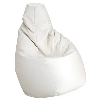 Pre-owned Zanotta Small Sacco In White Vip Fabric By Gatti, Paolini, Teodoro