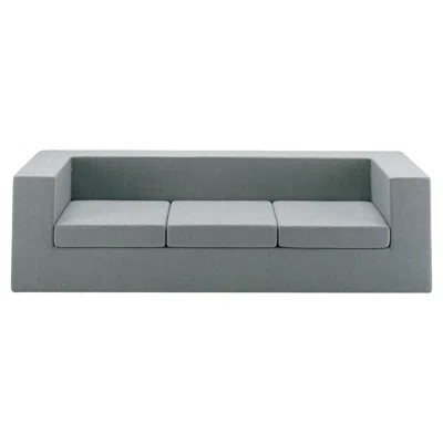 Pre-owned Zanotta Throw Away Three-seater Sofa In Grey Upholstery By Willie Landel In Gray