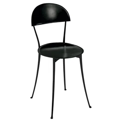 Pre-owned Zanotta Tonietta Chair In Polypropylene With Black Aluminum Frame By Enzo Mari