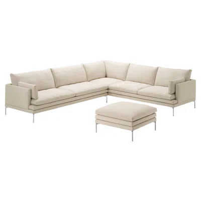 Pre-owned Zanotta William Modular Sofa In White Fabric By Damian Williamson