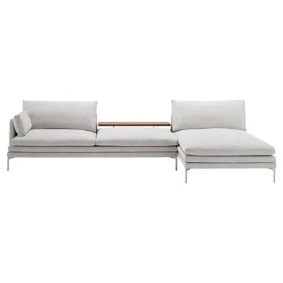 Pre-owned Zanotta William Sofa In Vins Fabric With Steel Frame By Damian Williamson In Gray