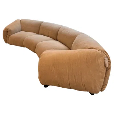 Pre-owned Zanotta Za Za Max Sofa By Zaven In Stock In Brown