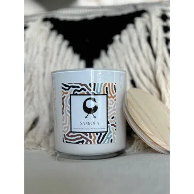 Zansette Home Sankofa Candle 8oz In White