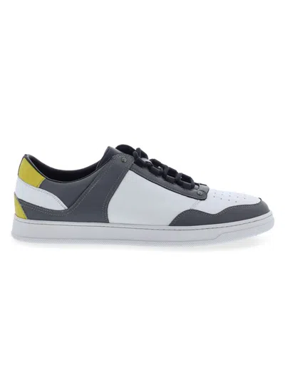 Zanzara Men's Amaris Colorblock Leather Sneakers In Grey