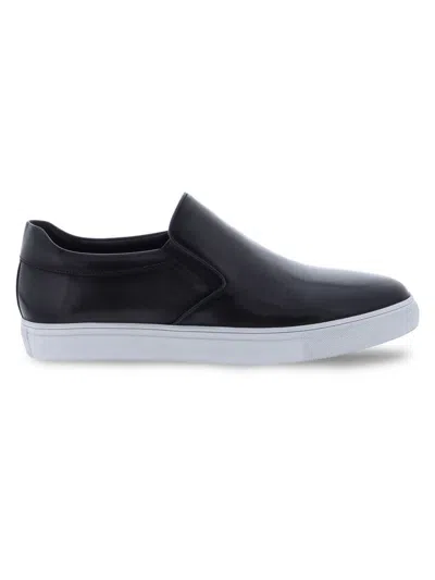 Zanzara Men's Reggio Leather Low Top Slip On Sneakers In Grey