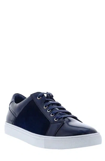Zanzara Turin Low Top Sneaker In Navy