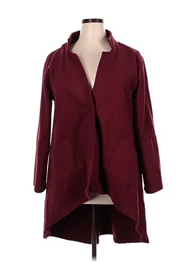 Pre-owned Zanzea Collection Cardigan Sweater In Burgundy
