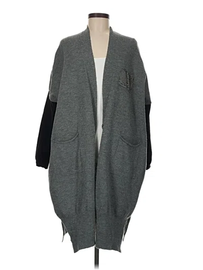 Pre-owned Zanzea Collection Cardigan Sweater In Gray