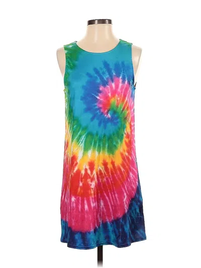 Pre-owned Zanzea Collection Casual Dress In Blue