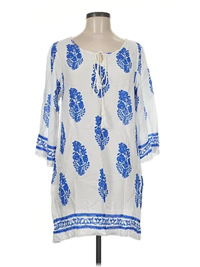 Pre-owned Zanzea Collection Casual Dress In Blue