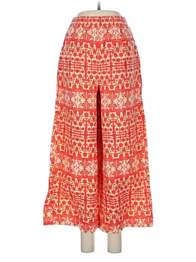 Pre-owned Zanzea Collection Casual Pants In Red