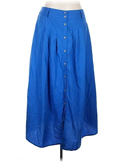Pre-owned Zanzea Collection Casual Skirt In Blue