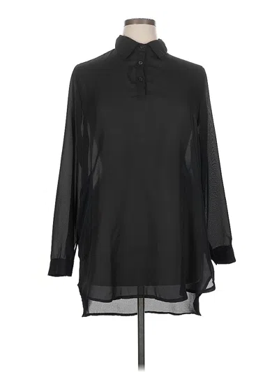Pre-owned Zanzea Collection Long Sleeve Blouse In Black