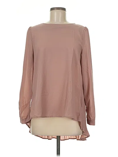 Pre-owned Zanzea Collection Long Sleeve Blouse In Brown