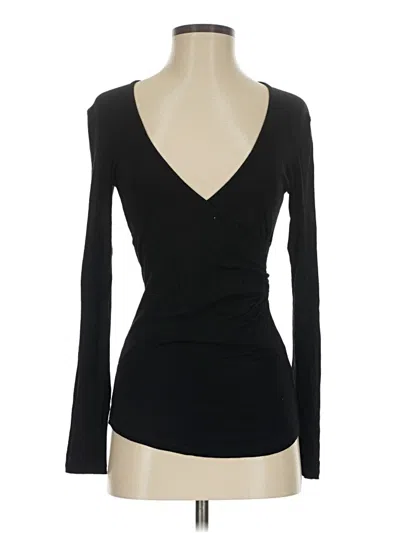 Pre-owned Zanzea Collection Long Sleeve Top Black Sweetheart Neckline Tops