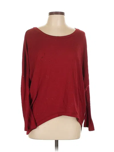 Pre-owned Zanzea Collection Pullover Sweater In Burgundy