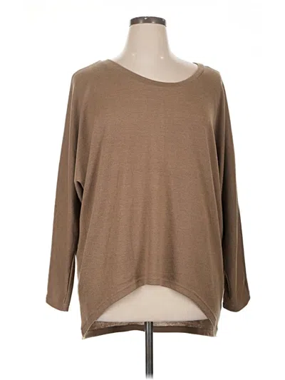 Pre-owned Zanzea Collection Pullover Sweater In Tan