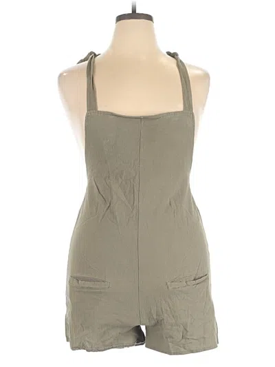 Pre-owned Zanzea Collection Romper In Gray
