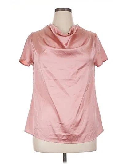 Pre-owned Zanzea Collection Short Sleeve Blouse In Pink