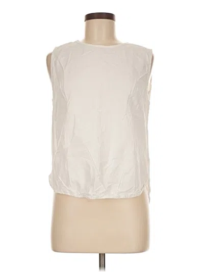 Pre-owned Zanzea Collection Sleeveless Blouse In Ivory