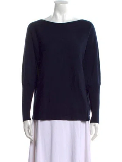 Pre-owned Zapa Paris Bateau Neckline Sweater W/ Tags In Blue