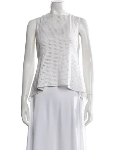 Pre-owned Zapa Paris Crew Neck Sweater In White