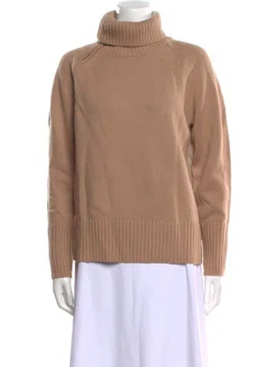 Pre-owned Zapa Paris Merino Wool Turtleneck Sweater In Brown